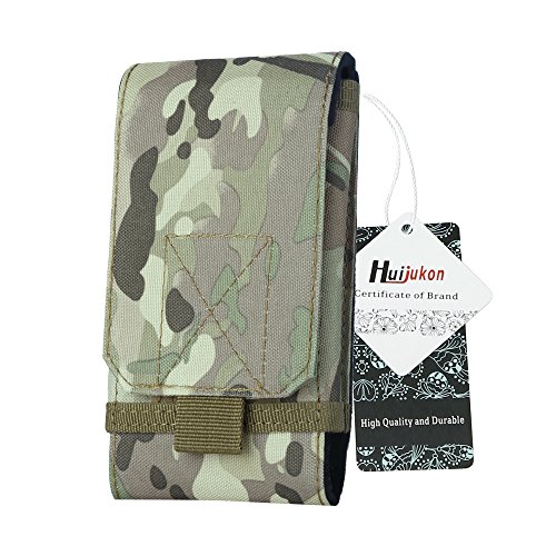 Huijukon Molle Military 1000D Nylon Tasche mit Gürtelschlaufe 12 cm für iPhone 7 und 14 cm für iPhone 7 Plus Cover