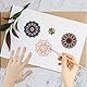 craspire Mandala Floral Klare Gummistempel Wiederverwendbare Blumen Boho Yoga Transparente Silikonstempelsiegel Vintage Für Tagebuchkartenherstellung Dekor DIY Scrapbooking Zubehör Basteln