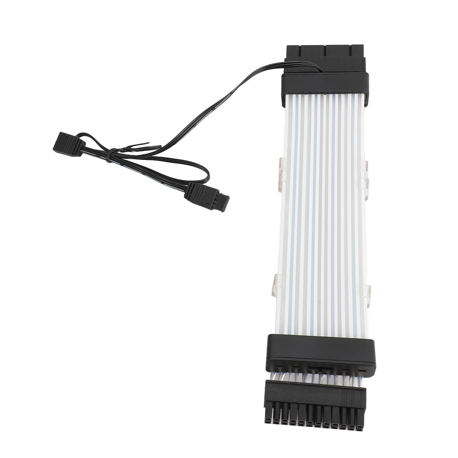 24-poliges ATX-RGB-Stromverlängerungskabel mit Neonlichteffekt für EIN Verbessertes Spielerlebnis. 18-AWG-ARGB-Netzteilkabel, 9,5 Zoll