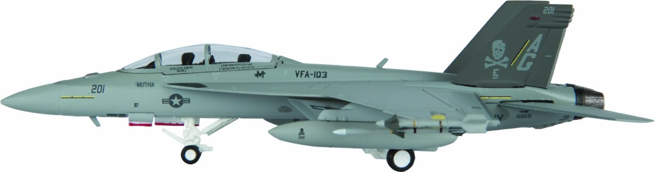 F/A-18F Scale 1:200 US Navy VFA-103 "Jolly Rogers", AG 201