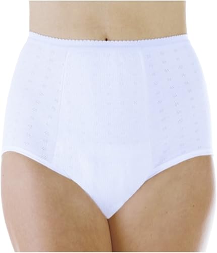 Paquete de 1 bragas reutilizables de máxima absorción para mujer, color blanco, 2X (se adapta a caderas 45-48 pulgadas)