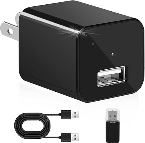 Cámara de carga USB, cámaras de seguridad inteligentes HD 1080P para interiores, cámara de niñera para mascotas con detección de movimiento,
