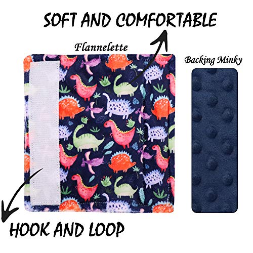 Image of Dinosaur Car Seat Belt Covers for Baby, Toddlers Stroller Seat Strap Covers, Car Seat Straps Shoulder Pads for Girls Boys, Minky Seat Belt Protectors for Car Seats, for Kids Newborn Infants