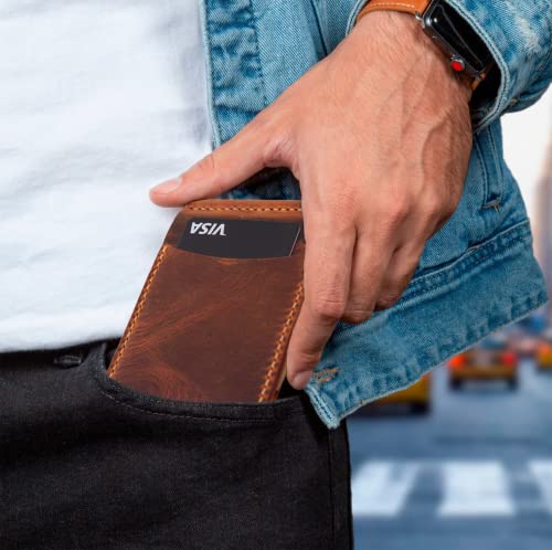 Toros Craft Handmade Slim Money Clip Wallet, Leather Credit Card Holder, Wallet For Men Genuine Leather4
