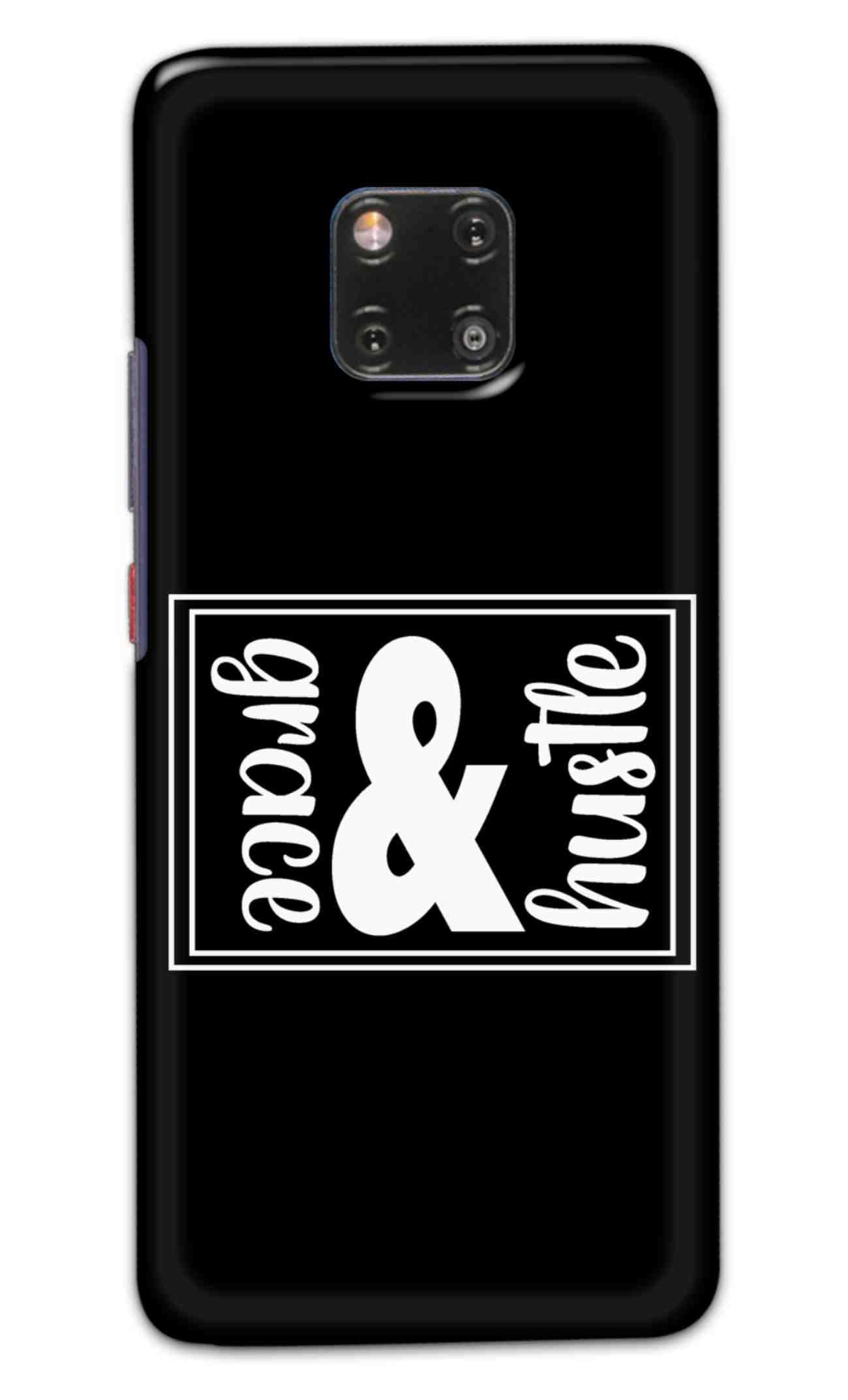 NDCOM for Huawei Mate 20 Pro Back Cover Grace and Hustle Confidence Quote Printed Hard Case