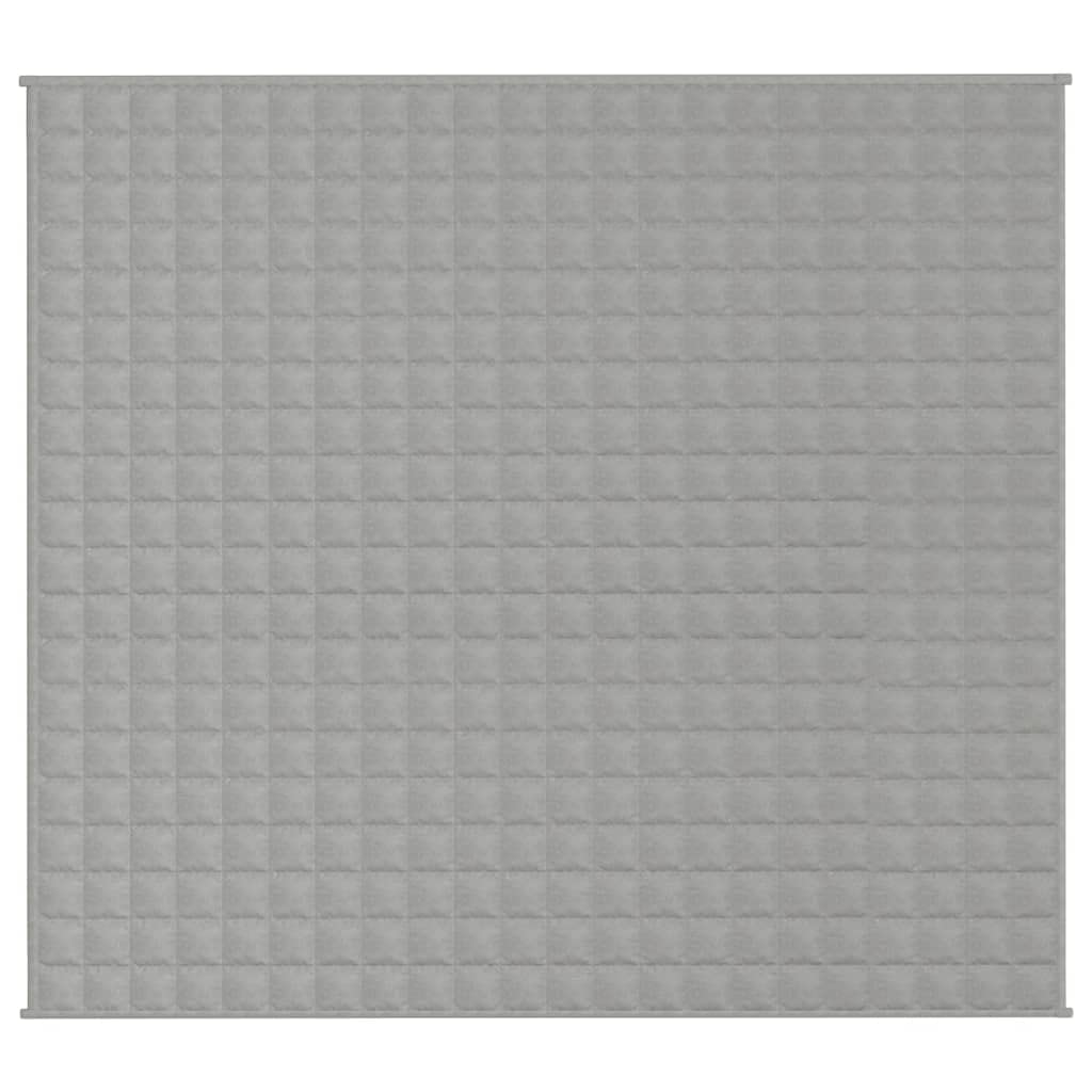 vidaXL Coperta Ponderata Grigia 200x230 cm 9 kg Tessuto