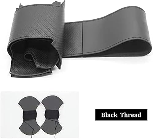 Miniatura 9 de Funda de cuero artificial para volante hecha a mano, para Nissan para X-Trail 2017-2019 para Qashqai 2018 para Rogue (Sport) 2017-2019, funda de