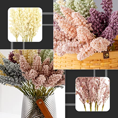 Winomo Home Decor 30Pcs Artificial Flower Real Touch Fake Flowers Artificial Plants For Family Bride Wedding Party Decoration Centerpieces Wedding Bouquets #TOP2