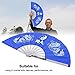 Alomejor Tai Chi Fan, Chinese Martial Arts Fan, Stainless Steel Construction, Lightweight Design, Durable, Perfect for Training, for Beginners, Advanc