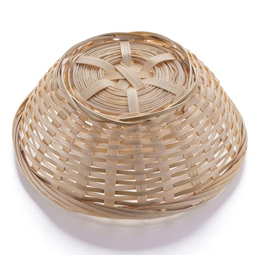 Osterkörbchen mit Gras, Osternest zum Befüllen, Kleine Osterkorb, Natürlich Bambus Geflochten Ostern Korb