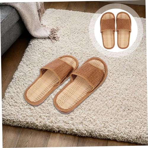 Couples Rattan Woven Slippers Natural Straw Slippers for Women Lightweight Breathable Comfortable Ideal for Home Beach Casual Occasions3