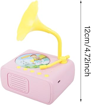 Kids Gramophone Interactive Toddler Gramophone Learning Toy for Baby With Early Educational Children's Phonograph Story Music Record Player Boys Girls 09