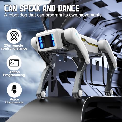 Image of Robot Dog, AI Dog, AI Smart Pet, Will Dance and Kungfu, Voice /App /Remote Control, Support Action Programming, AI Robot Ideal Gift for Adults /Kids
