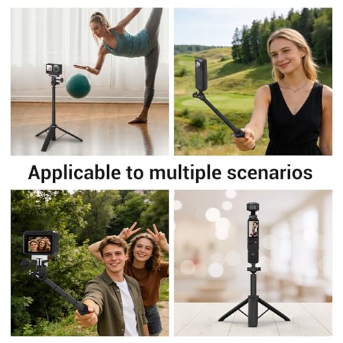 Trépied perche à selfie adapté à la caméra d'action 3 support extensible - 2