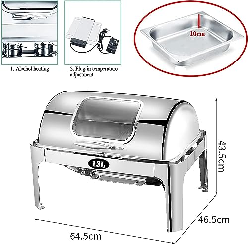 Chafing Dish pour buffets chauffants et grandes réceptions amicales en inox - 8