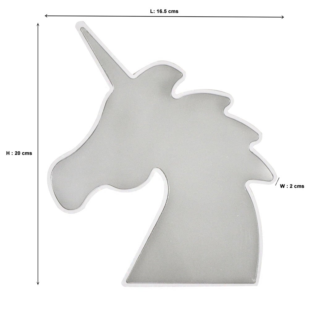 EZ Life 3D LED Light Up Unicorn Table Top Showpiece - PVC Red - Best Kids Gifts for Boys or Girls Party - Lights for Bedroom Kids Room - Pack of 1 1