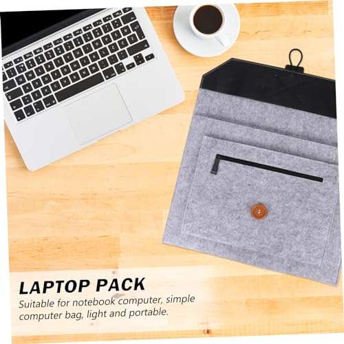 Bolsa para computadora portátil de fieltro ligera y protectora contra golpes 6
