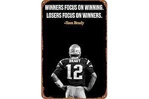 Tom Brady Quote Home Decoration - Tin Poster - Exquisite Wall Picture (20 * 30CM)
