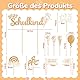 Humairc 2025 Tortendeko Einschulung 10tgl. aus Holz Junge Mädchen Schulkind Zuckertüte Cake Topper ABC 123 Cupcake Torte Deko Kuchendeko Schulanfang