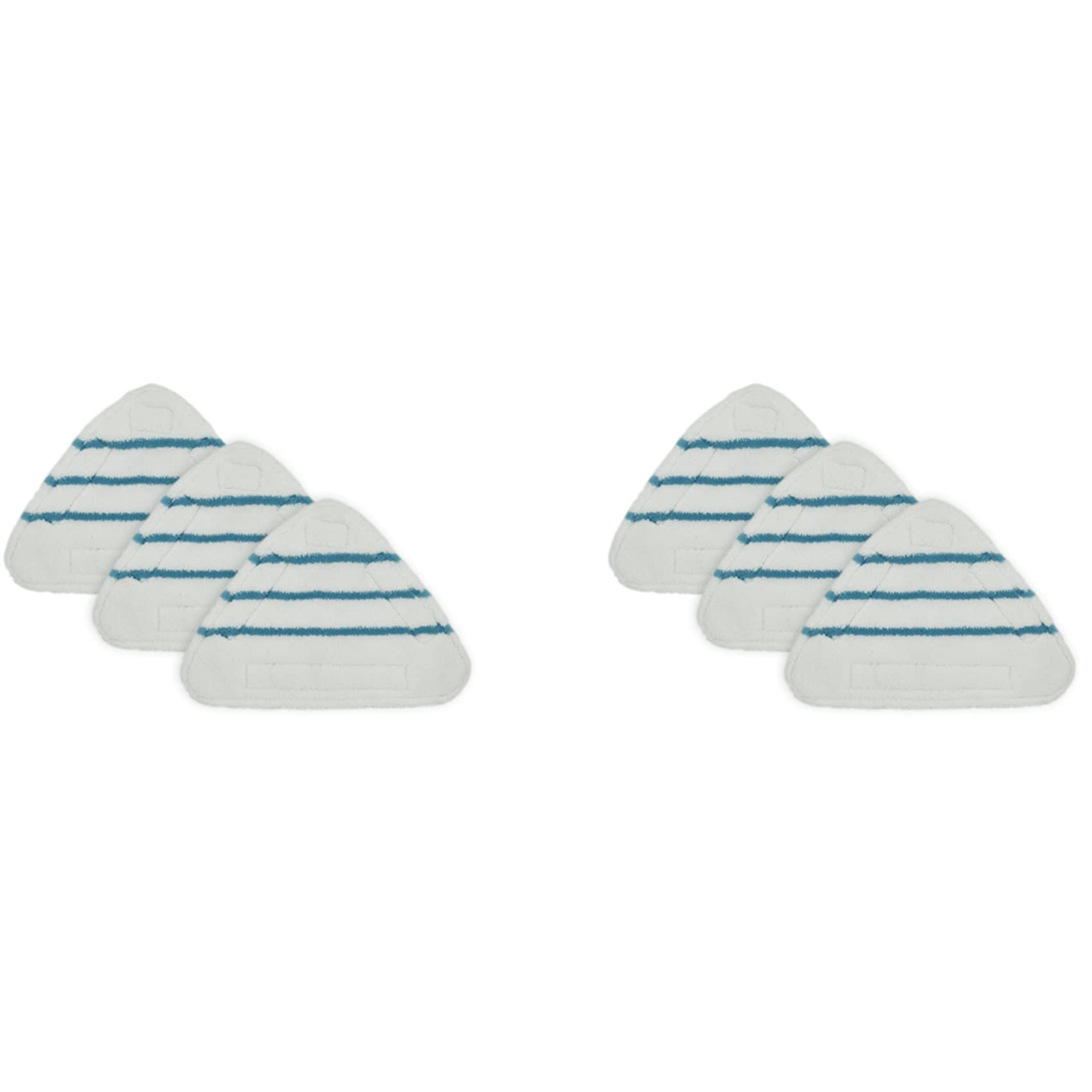 Hndhbfgrt 6Pcs Steam Mop Replacement Pads Triangle Washable Cloth Cleaning Floor Microfiber Mop Head Pad Steam Mop Fittings
