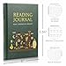 ZICOTO Beautiful Reading Journal for Book Lovers - Sturdy Hard Cover Journal Makes a Great Gift for Readers - The Perfect Tracker with Reading Log & Review Pages For Keeping Notes on Your Favorite Books