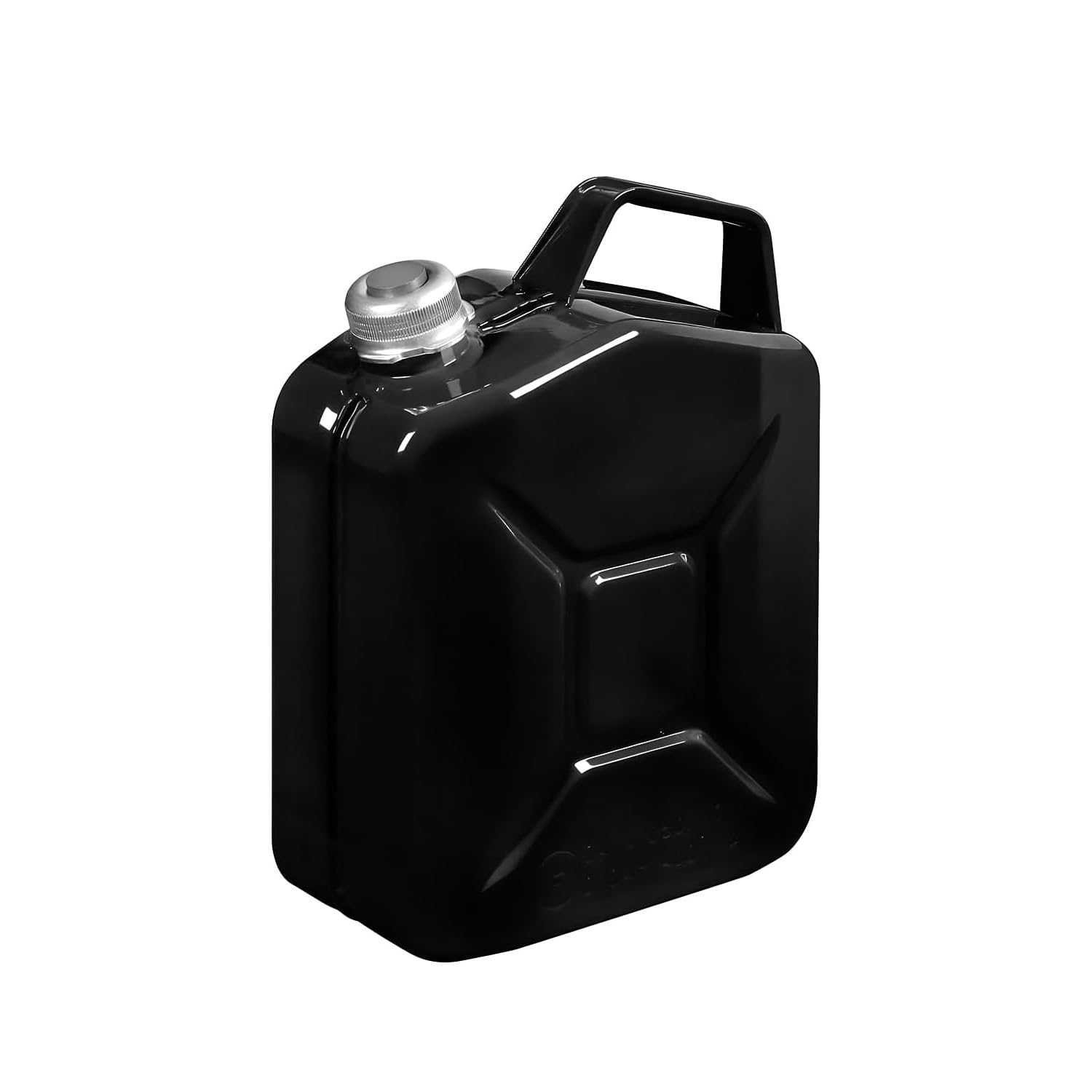 Benzinkanister aus Epoxid-Pulver-Metall, 5 l, mit Magnetverschluss, Stärke 0,9 mm, für Diesel, Benzin und Kerosin
