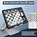 Electronic Chess Set, Computer Chess Game, Chess Set Board Game, Electronic Chess Game, LEDs, Built-in Battery, Great Partner for Play and Practice