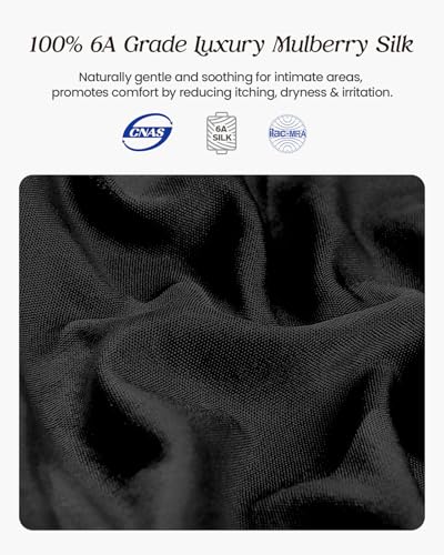 Women's Silk Satin Panties, 100% Mulberry Silk Underwear, Breathable Sexy Satin String Bikini Panties for Women2