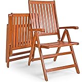 Deuba Sitzgruppe Moreno 8+1 Eukalyptusholz klappbar 9-TLG Tisch Sitzgarnitur Holz Gartenmöbel Garten Set - 6