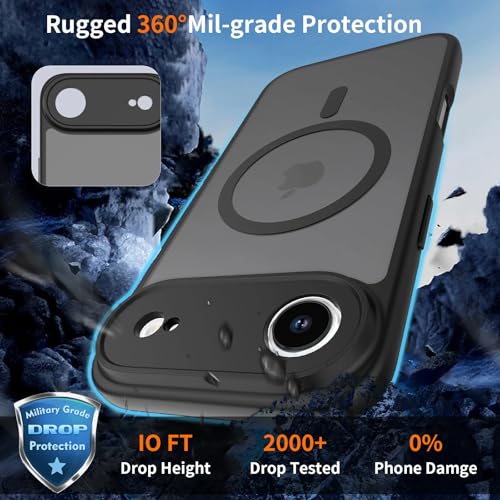 Image of Enflamo Back Cover Case for iPhone Air | Polycarbonate Matte | Ultra Hybrid | Camera Bump Protection (Black)