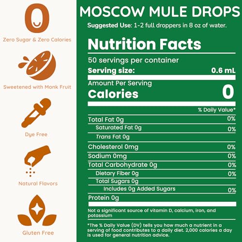 Image of Allways Drops Moscow Mule Water Enhancer | Sugar Free | 50 Servings