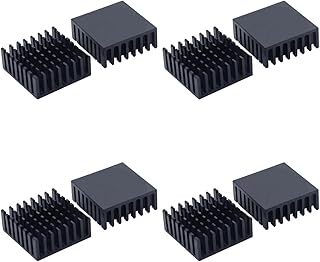 8PCS Aluminum Heat Sink 25 * 25 * 10mm Heatsinks Cooler with Pin for Mos IC Cooling T0-220 Electronic Parts (Without Back Tape)
