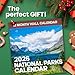 2026 National Parks Wall Calendar | Beautiful Outdoor Nature Landscapes Calendar of US State Parks Scenery for 2026, Great Calendar Stocking Stuffer Gift for Men or Women