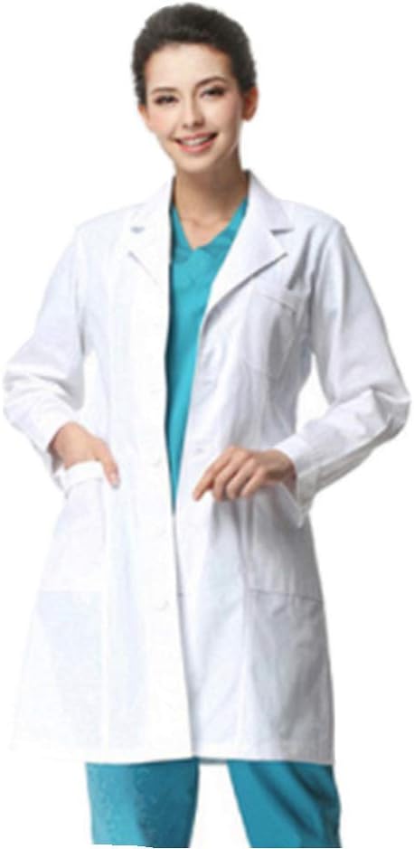 Marosoniy Professional Men Women 40 inch Laboratory Lab Coat with 4 Button Closure