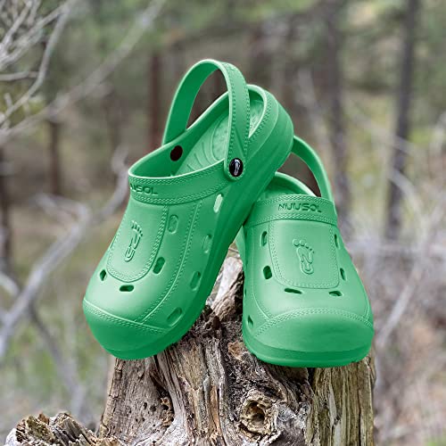 Image of NUUSOL Unisex McCall Clog; Non-Slip Hiking /Plantar Fasciitis Footwear; Soft, Lightweight & Comfortable; Arch Support & Textured Footbed, Sage Green, 6 Women /5 Men