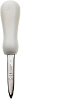 Vista 1 de Mercer Culinary Cuchillo de ostras estilo Boston con mango de polietileno, 3 pulgadas, color blanco