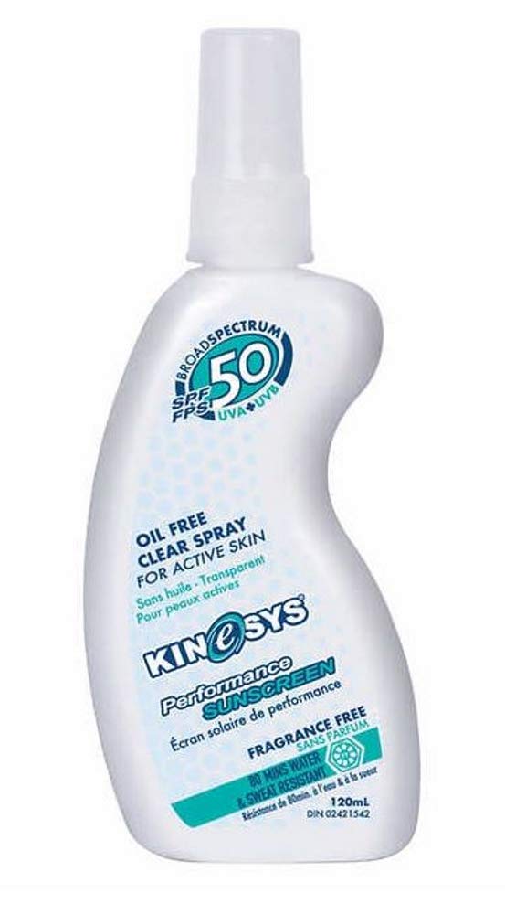 Fragrance Free Clear Spray Sunscreen for sensitive skin, SPF 50, Hypoallergenic, Broad Spectrum UVA/UVB protection for Face & Body; PABA and Oxybenzone FREE, 700+ Sprays, 4 Fl Oz/120 mL