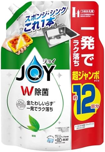 （22:30時点） ジョイ W除菌 食器用洗剤 緑茶の香り 詰め替え 1550mL [大容量]