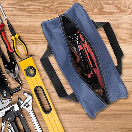 Small Tool Bag, 2 Pcs Tool Pouch Bag, Wide Open Mouth Small Tool Box Organisers, Water-resistant Muti-Purpose Tote Tool Bags, Heavy Duty Toolbag for Tools Storage, Tool Gifts for Men (Blue + Black) 6 Small Tool Bag, 2 Pcs Tool Pouch Bag, Wide Open Mouth Small Tool Box Organisers, Water-resistant Muti-Purpose Tote Tool Bags, Heavy Duty Toolbag for Tools Storage, Tool Gifts for Men (Blue + Black) - Image 6