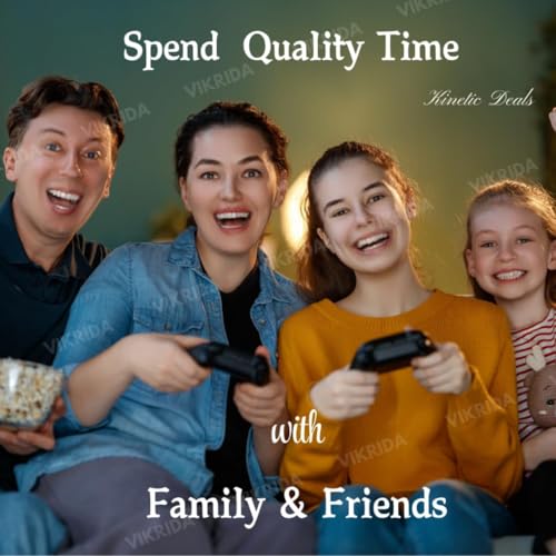 Image of VikriDA Mini Handheld TV Game Console - 740 Classic Games, 3.5 inch Screen, TV Output, 2.4G Wireless Controller - Retro Gaming for Kids