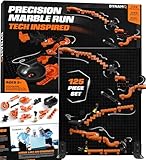 Precision Marble Run - 125 Piece STEM Building Set - Educational Learning Science Toys Kits for Kids...