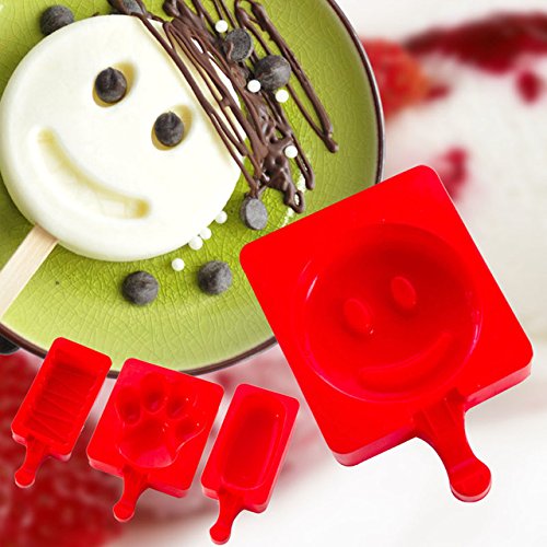1pcs Foodgrade silicone creative homemade ice cream popsicle mold, DIY