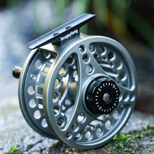 Sougayilang Fly Fishing Reel, Die Cast Aluminum Fly Reel, 5/6, 7/8, Weight Saltwater Fly Reels-Silver #8 by Sougayilang - Image 3