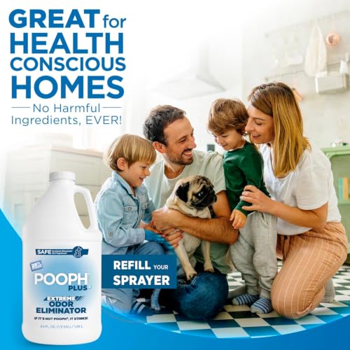 Image of POOPH Plus Maximum Strength Pet Odor Eliminator Spray, 64 oz