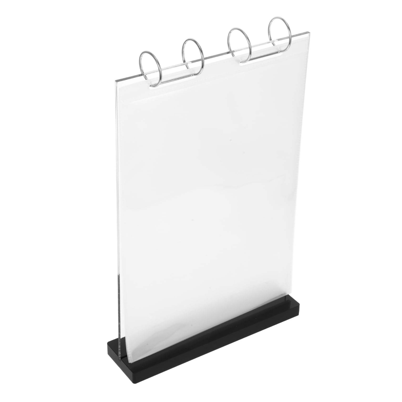 CHILDWEET Menükartenhalter für Tisch A4 mit 6 Seiten aus Acryl Schwarz