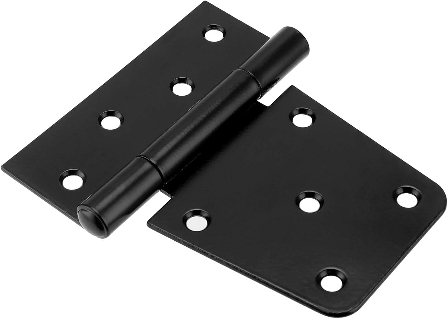 12 PCS 3.5 Inch Heavy Duty Gate Hinges, Square Barn Hinges, Shed Door Hinges, Gate Hinge Wrought Hardware, with Screws for Storage Shed Barn Wood Fence, Black
