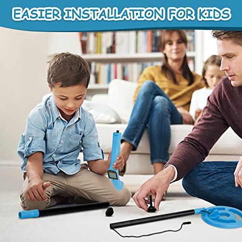 Image of OMMO Metal Detector, Adjustable 27.5 inch-37.8 inch Metal Detector for Kids with Intuitive LCD Display, Lightweight Kids Metal Detectors with 6 inch Search Coil for Exploration Hiking