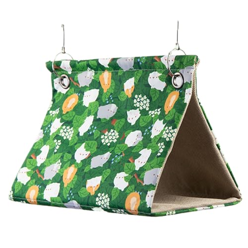 2026 Cama plegable para pájaros para interiores, suministros para mascotas inseparables, periquitos, interior (B, 25 x 14 x 17 cm)