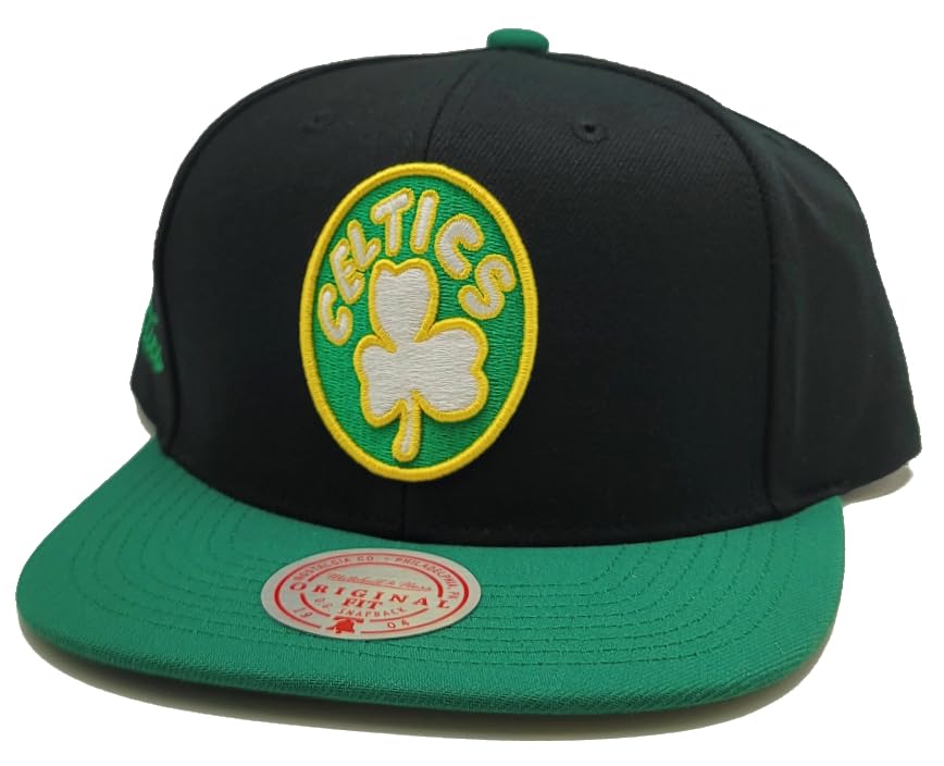 Mitchell & Ness Boston Celtics Gorra Snapback Negra y Verde miniatura 2