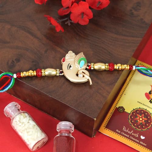 TIED RIBBONS Raksha bandhan Rakhi for Brother | Mini Card | Roli Tika - Rakhi Gifts for Brother3